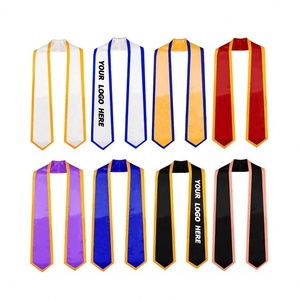 Estola de Graduación Personalizada de Satén Duradero para Universidad/Instituto, Estampado por Transferencia Térmica, Banda de Honor, Regalo Promocional de Licenciatura - Product Image 1