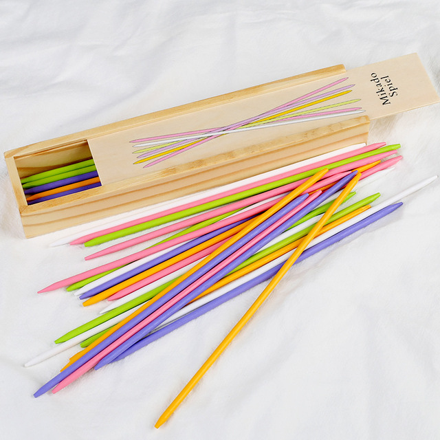 Kids Traditional Mikado Spiel Game Creative Pick up Sticks Toy Funny Wooden Pick up Stick Game