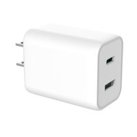 Best Selling 33W Dual Port Usb C Lader 30W Qc 3.0 En Type C Poort Met Eu Ons uk Plug Snel Opladen Pps Wall Charger