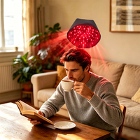Casque de luminothérapie portable 660nm 830nm à lumière rouge et proche infrarouge pour la tête entière et les cheveux