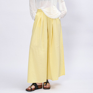 <span class=keywords><strong>Pantaloni</strong></span> Palazzo <span class=keywords><strong>in</strong></span> <span class=keywords><strong>Lino</strong></span> da Donna - Alla Moda, Minimalisti, Versatili, Comodi, Traspiranti con Drappeggio Fluido Simile a una Gonna - Product Image 2