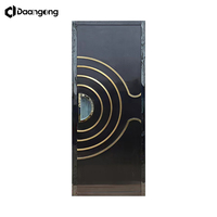 Porte de boîte de nuit en acier inoxydable durable de conception chinoise avec système d'étanchéité phonique, options de finition personnalisables, garantie de 5 ans