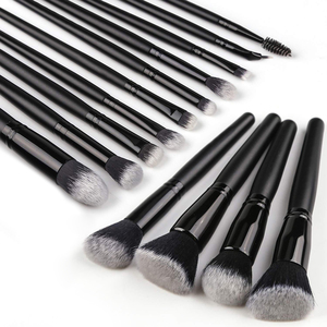 DailyQueen 2020 nouveau Design Transparent en plastique diamant cristal poignée paillettes Bling Portable Eyeliner correcteur brosses 15 pièces - Product Image 5