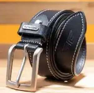 Ceintures en cuir véritable vintage de marque privée avec cuir de vache et boucle en acier en provenance des États-Unis - Product Image 4