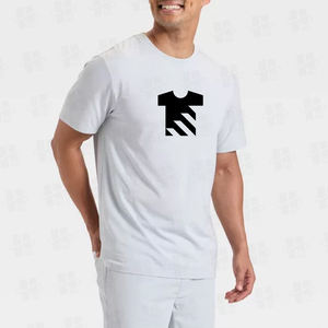 Camiseta de Trabajo para Hombre, de Alta Calidad, 95% Algodón, 5% Elastano, Elástica, Corte Regular, Color Sólido, Uniforme para Personal, Absorbe la Humedad - Product Image 4