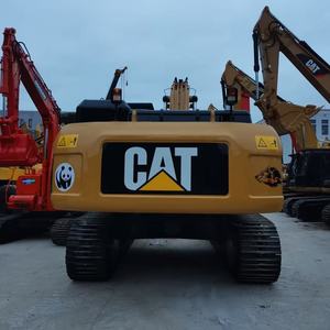 Cat 336DL Excavator Yellow Track Mounted With Panda Decal And Warning Signs For Construction Use - Product Image 4