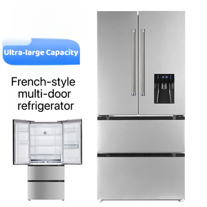 Refrigerador de Puerta Francesa de 18 Pies Cúbicos, 4 Puertas de Acero Inoxidable, Sin Escarcha, con Dispensador de Agua, Gran Capacidad de 510L, Ofrece Amplio Espacio - Product Image 4