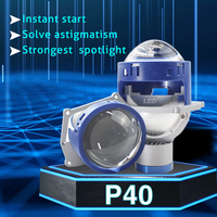 Kits de phares à lentille de projecteur Bi LED LT P40 100W 3,0 pouces, accessoires de rétrofit pour voitures
