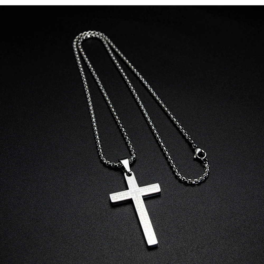 Collier Vintage Avec Pendentif Croix Plaqué Or — Ancien Bijou élégant — Occasion Superbe état