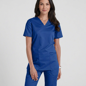 Blouses d'hôpital en sergé 100 % coton écologique avec couleur et logo personnalisés – Fourniture ODM - Product Image 1