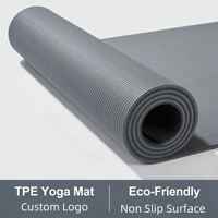 SHENGDE Échantillon Pas Cher Pas Cher En Gros Logo Personnalisé De Haute Qualité Écologique Enfants Antidérapant 6mm Arqué Pliable TPE Tapis De Yoga