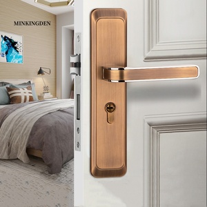 Chất lượng cao cấp tiêu chuẩn Mỹ khóa cửa màu đen với tay cầm dài Hợp kim kẽm đòn bẩy xử lý phần cứng trở lại tấm cho khách sạn biệt thự - Product Image 3