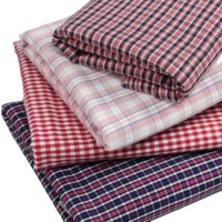 Fil Textile teint de chine 100% coton sergé Plaid popeline tissu pour vêtements femmes