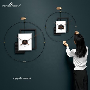 Đồng Hồ Treo Tường TEBOYTY Bằng Kim Loại, Đồng Hồ Treo Tường Sang Trọng Hiện Đại Trang Trí Phòng Khách Êm Ái Có Không Gian Thiết Kế Mới - Product Image 6
