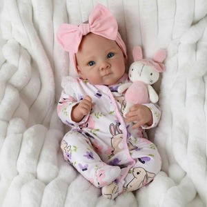 Yeezwood - <span class=keywords><strong>Muñeca</strong></span> Bebé Reborn de Silicona de 45 cm, <span class=keywords><strong>Muñeca</strong></span> Bebé Niña con Accesorios Gratis, <span class=keywords><strong>Muñeca</strong></span> Reborn de Silicona Realista para Niñas - Product Image 1