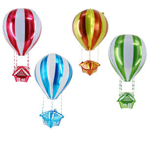 Globos de aire caliente 4D con forma de <span class=keywords><strong>globo</strong></span>, globos de aluminio con dibujos animados para <span class=keywords><strong>transporte</strong></span>, suministros de fiesta, precio directo de fábrica - Product Image 2