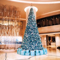 Arbre de Noël artificiel géant en PVC de 12 m, luxueux, de haute qualité, éclairé par des LED, pour l'extérieur, pour les fêtes