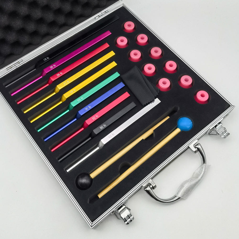 174-963 สี+432 ส้อมเสียงสีเงิน+ฐานสีชมพู