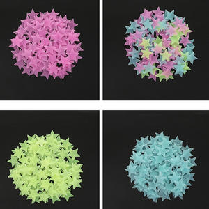 Belle Fluorescent 3D Glowing in the Dark Moon Stars Stickers muraux Décoration de la maison et cadeau - Product Image 3