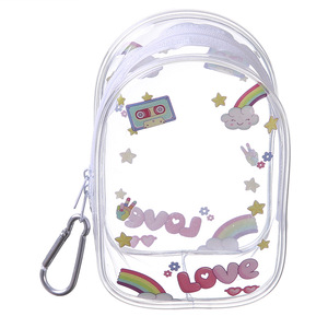 Bolsa de almacenamiento transparente con dibujos animados, con cremallera, portátil, multiusos, para uso en el dormitorio de los niños pequeños - Product Image 5