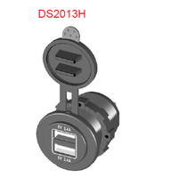 Prise d'alimentation USB double 5V 4.8A DC (2.4A+2.4A) pour camping-car, bateau, caravane