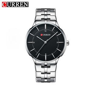 นาฬิกาข้อมือควอตซ์ลายการ์ตูนโบราณ รุ่น 8321 CURREN สายโลหะผสมสแตนเลส พร้อมฟังก์ชั่นจับเวลา  เข็มเรืองแสง กันน้ำ 3BAR - Product Image 1