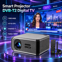 Proyektor 8K Native 1080P HD Android11 Auto Focus Auto Keystone Speaker HiFi Dengan TV Digital DVB-T2 untuk Luar Ruangan, Game, dan Home Cinema