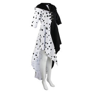 Disfraz <span class=keywords><strong>de</strong></span> <span class=keywords><strong>Cruella</strong></span> <span class=keywords><strong>De</strong></span> <span class=keywords><strong>Vil</strong></span>, Éxito <span class=keywords><strong>de</strong></span> Ventas Transfronterizo, Vestido <span class=keywords><strong>de</strong></span> Lunares para Halloween, Cosplay <span class=keywords><strong>de</strong></span> 101 Dálmatas, Actuación en Escenario - Product Image 2