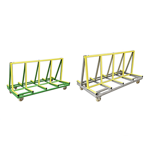 Chariot de transport de vitres AOCHEN, chariot de transport de carreaux de céramique, chariot de manutention de haute qualité, capacité de charge de 500 kg, 1 mètre de long - Product Image 1