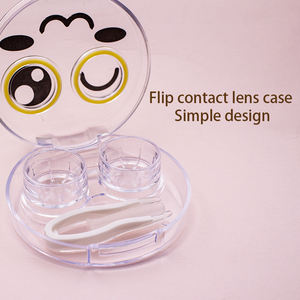 Étui à lentilles <span class=keywords><strong>de</strong></span> contact portable en PS <span class=keywords><strong>de</strong></span> haute qualité, motif uni, forme personnalisée, <span class=keywords><strong>pour</strong></span> le rangement - Product Image 3