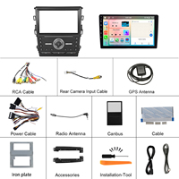 Autoradio Android Podofo 9 pouces 4+64G Double Din Carplay Android Auto pour Ford Mondeo 2013-2018 GPS WIFI Vente en gros