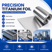 Rouleau de feuille de titane GR1 GR2 ASTM B265 0,01-2 mm Haute pureté Largeur personnalisée pour batterie, usage médical, industriel, OEM