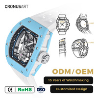Montres de sport de luxe légères pour hommes Montres mécaniques automatiques ultra-légères Montres pour hommes tendance d'affair