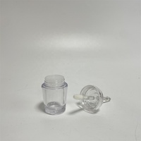 Récipients de brillant à lèvres vides mignons entièrement transparents brillant à lèvres Tube logo unique vente en gros emballage de récipient de cosmétiques personnalisé