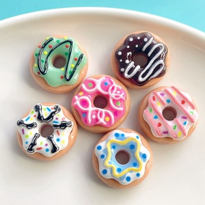 Simulation Chocolate Donut <strong>Resin</strong> Accessory Glue Diy Hairpin Headwear Phone Case Hairpin Handmade - Product Image 1