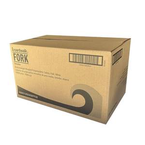 Cuillères à soupe en polypropylène enveloppées, poids moyen, 1000/carton, blanches - Design moderne en plastique - Product Image 4