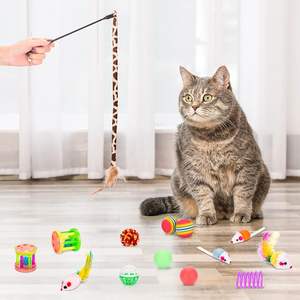 Cat Toys Bundle 33er Pack Interaktives Kätzchens pielzeug für Indoor Cats <span class=keywords><strong>Kitty</strong></span> mit zusammen klappbarem Spielt unnel rohrzelt - Product Image 5