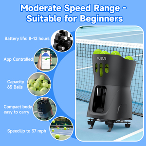 Macchina Lanciapalle da <span class=keywords><strong>Tennis</strong></span> Portatile PUSUN PT MINI <span class=keywords><strong>PRO</strong></span>, Attrezzatura per Allenamento Padel con Rete di Raccolta Palline per Casa e Scuola - Product Image 4