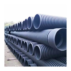 HDPE nhựa cống ống SN4 SN8 sn16 HDPE đôi tường sóng PE thoát ống nhà máy dây chuyền sản xuất - Product Image 3