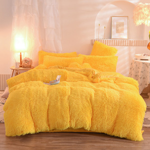<span class=keywords><strong>Set</strong></span> di <span class=keywords><strong>Lenzuola</strong></span> in Velluto di Visone Ultra Morbido, Copriletto in Peluche di Alta Qualità in Tinta Unita per Letto King Size - Product Image 3