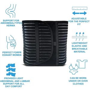 HKJD Ceinture de soutien pour <span class=keywords><strong>hernie</strong></span> <span class=keywords><strong>abdominale</strong></span> avec coussin de compression Ceinture de soutien pour <span class=keywords><strong>hernie</strong></span> ombilicale pour hommes et femmes - Product Image 6