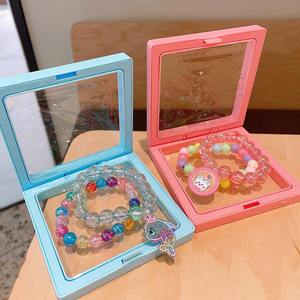 เครื่องประดับ2024สำหรับเด็กสร้อยข้อมือการ์ตูนลูกปัดหลากสีกล่องของขวัญสำหรับเด็กผู้ชายเด็กผู้หญิงสร้อยข้อมือรูปกระต่ายหมีแมวน่ารักของขวัญวันเกิด - Product Image 3