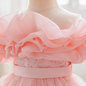 Vestidos de Tutú de Nuevo Estilo para Niñas, Vestido de Fiesta de Moda, Vestido de Niña para Actuación, Vestido de <span class=keywords><strong>Pasarela</strong></span> con Lentejuelas, Vestido de Encaje - Product Image 3