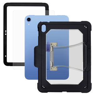 Funda con soporte de protección contra caídas para <span class=keywords><strong>R</strong></span> iPad 10th 11th A16 11 '3 en 1 Heavy Duty Rugged Tablet Cover - Product Image 4
