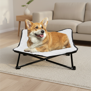 부드러운 접이식 강아지 침대 스틸 애완동물 접이식 침대 실외 가정용 애완동물 관리 용품 스포츠 및 엔터테인먼트 제품 - Product Image 2