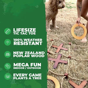 Cour arrière arrière jeux de plage jumbo en plein air grand rien et croix tictactoe <span class=keywords><strong>tic</strong></span> <span class=keywords><strong>tac</strong></span> toe jeux en bois pour adultes enfants - Product Image 5