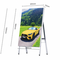Écran d'affichage numérique LED extérieur étanche, panneau publicitaire double face autoportant pour événements commerciaux