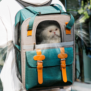 Custom <b>Large</b> Size Foldable Pet Backpack Comfortable Dog <b>Cat</b> <b>Carrier</b> Backpack - Product Image 1