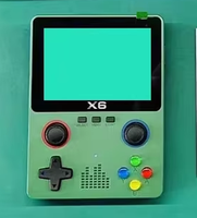 Nouvelle arrivée, console de jeu portable mini X6 avec écran de 3,5 pouces, console de jeu portable HD PSP, double joystick, prise en charge des jeux