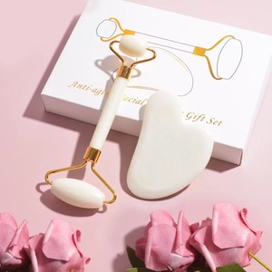 Mini Rullo di Giada per il <span class=keywords><strong>Viso</strong></span> <span class=keywords><strong>con</strong></span> Logo Personalizzato, Certificato, in Pietra Bianca, per <span class=keywords><strong>Massaggio</strong></span> e Cura della Pelle - Product Image 1